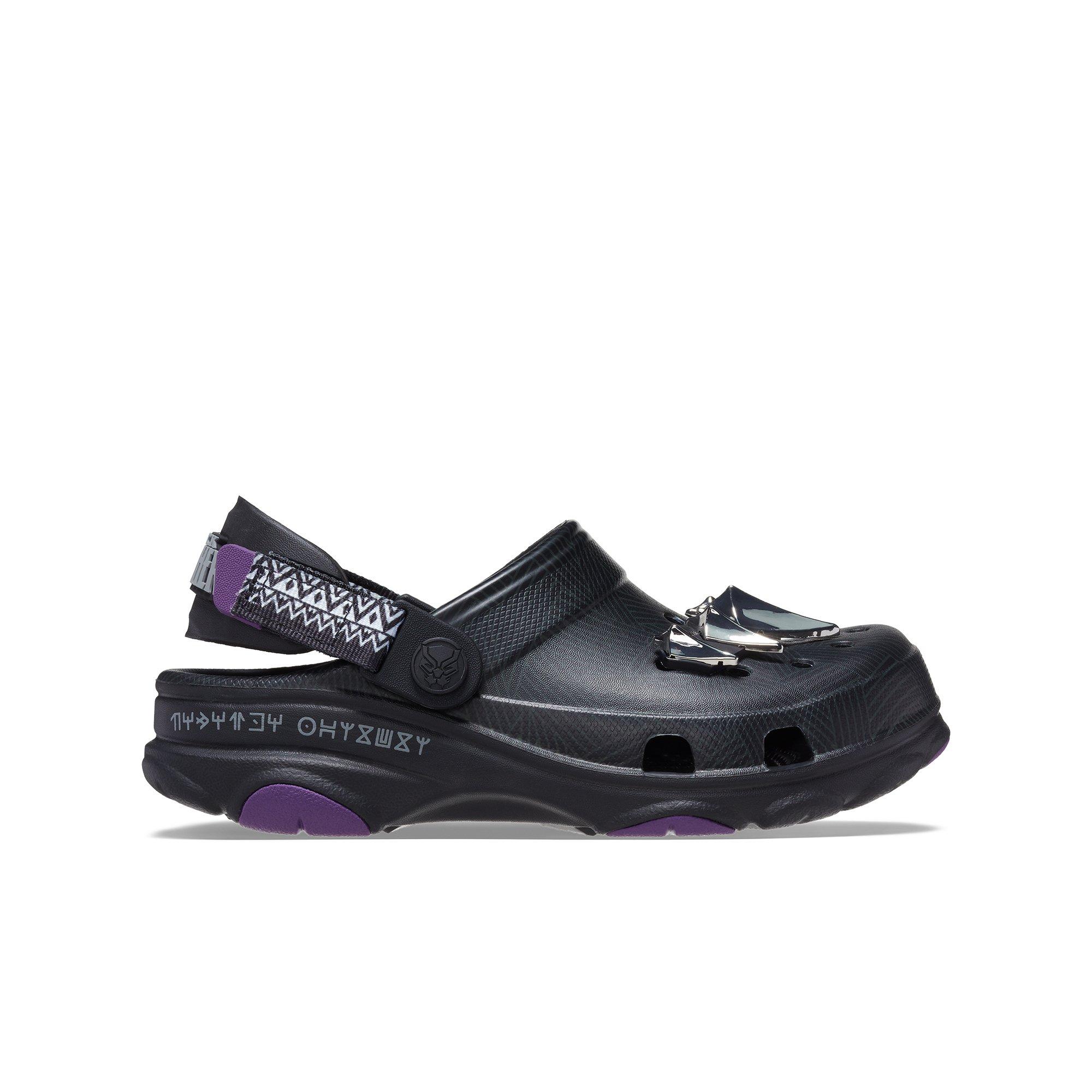 Crocs Classic All Terrain Black Panther Grade School Kids Clog Hibbett